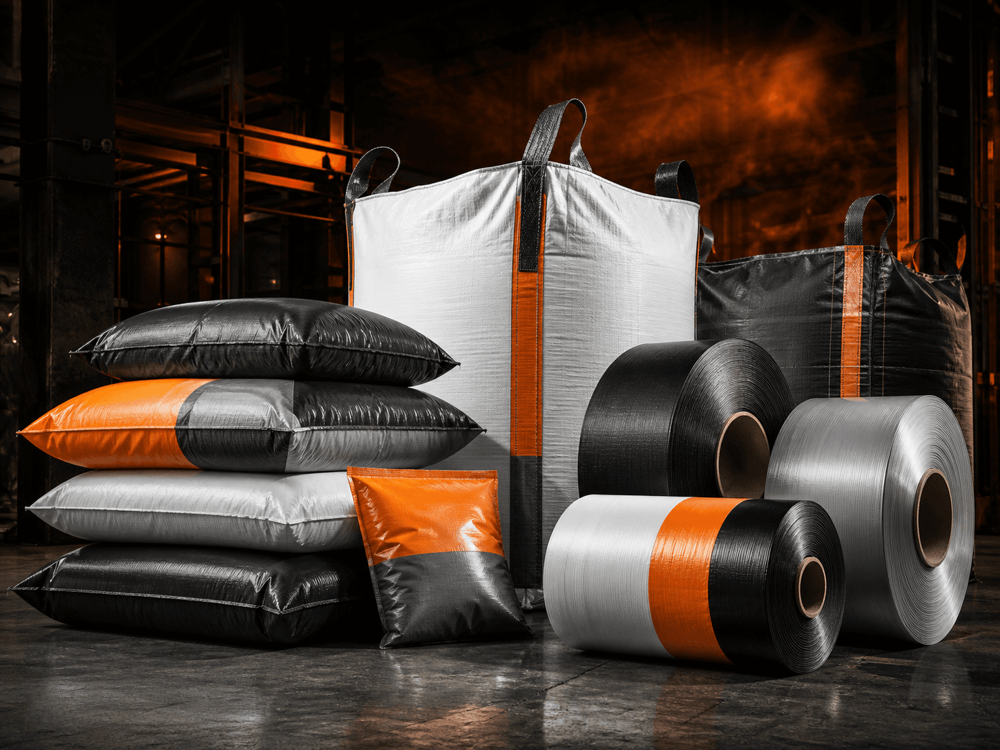 Industrial plastic bags and packaging